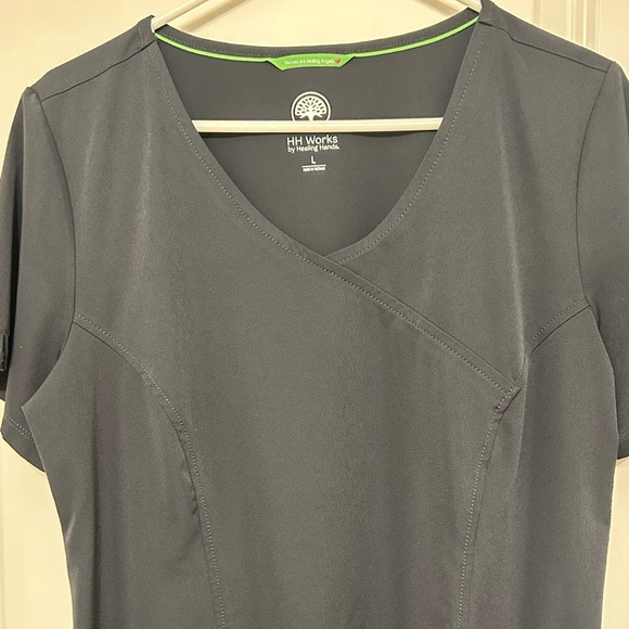 Healing Hands Women's Madison Mock Wrap Scrub Top - Picture 5 of 12